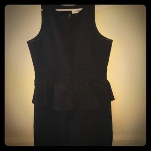 Tibi Black Peplum Dress